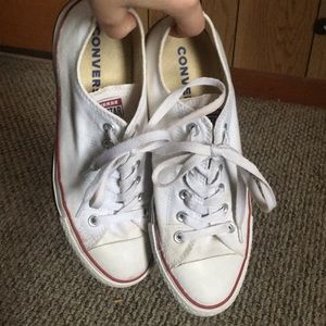 white low top converse